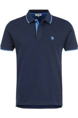 U.S. Polo Assn. Classic Fit Poloshirt navy, Einfarbig von U.S. Polo Assn.