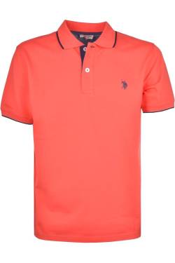 U.S. Polo Assn. Classic Fit Poloshirt orange, Einfarbig von U.S. Polo Assn.