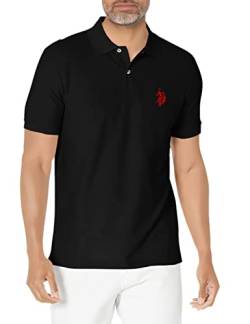 U.S. Polo Assn. Herren Ultimate Pique Polo Polohemd, schwarz, X-Groß von U.S. POLO ASSN.