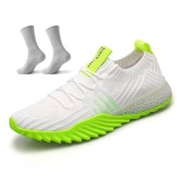 Arianna Trainers for Men Women,Lightweight and Breathable Running Shoes (White Green, Erwachsene, Herren, 35, Numerisch, EU Schuhgrößensystem, M) von UERSUR