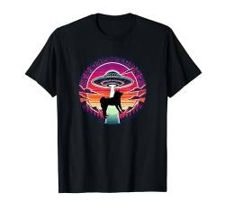 Akita Dog Dad Mom – Alien fliegende Untertasse Abduktion T-Shirt von UFO Abducted Extraterrestrial for Men Women by RJ