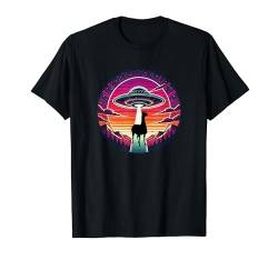 Lama Alpaka Farmer Farm – Alien fliegende Untertasse Abduktion T-Shirt von UFO Abducted Extraterrestrial for Men Women by RJ