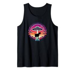 Ziegenfarm Farmer Farming - Alien Flying Saucer Abduktion Tank Top von UFO Abducted Extraterrestrial for Men Women by RJ