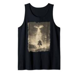 Mittelalterliche Ritter Invasion außerirdische Retro-Sci Fi Tank Top von UFO Fliegende Untertasse Alien Geschenk