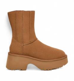 UGG für Damen. 1158313 Klassische Doppelnaht-Lederstiefel Neu braun (41), 3 bis 5 cm, Reißverschluss, Lässig von UGG