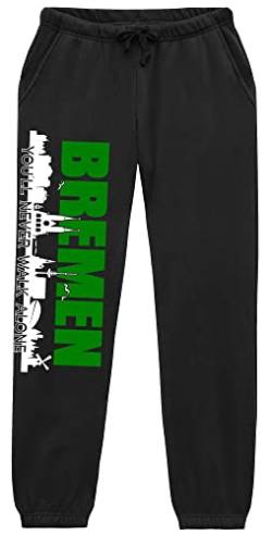 Bremen Skyline Jogginghose | Fussball Skyline Bremen Hose Herren Ultras Sporthose Freizeithose | (XL) von UGLYSHIRT