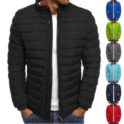 UHouse Winterjacke Herren Steppjacke ohne Kapuze Angebote Leichte Daunenjacke Wandern Übergangsjacke Herbst Winter Jacke Bequeme Softshelljacke Outdoor Jacken Meine Bestellungen Anzeigen Schwarz von UHouse