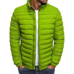 UHouse Winterjacke Herren Steppjacke ohne Kapuze Angebote Leichte Daunenjacke Wandern Übergangsjacke Herbst Winter Jacke Blitzangebote Bequeme Softshelljacke Outdoor Jacken Warehouse Deal Grün von UHouse