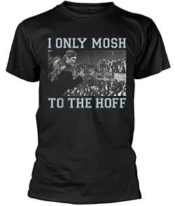 David Hasselhoff I Only Mosh to The Hoff Mens T-Shirt Unisex Graphic Black Tee Shirt M von UKewei