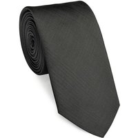 UNA Krawatte - basic Krawatte schwarz -.Kraw. Polyester Black 6,0 cm von UNA