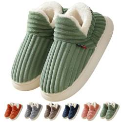 Hausschuhe Damen Herren Winter Warm Flauschige Plüsch Pantoffeln Unisex Rutschfest Dicke Slippers Indoor Outdoor Kuschel Hausschuhe von UPOI