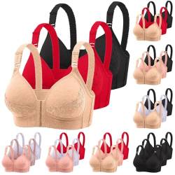 UPOI 3er Pack BH Damen ohne Bügel Push Up Sport BH Set Frauen Starker Halt Große Größen Unsichtbarer Luftiger BHS Yoga-BH Women Bra für Schlafen Yoga Gym Outdoor Fitness von UPOI