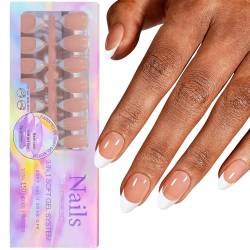 150 Stück French Tip Press on Nails künstliche Nägel vollständige Abdeckung künstliche Ballerina Nägel natürliche künstliche Nägel Press on Nails DIY Nagelkunst für Frauen von URFDCAD