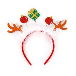 Weihnachts Stirnband Weihnachtsbaum Geweih Haarreif Weihnachts Schneemann Kopfschmuck Weihnachtsgeweih Haarbänder Kopfbedeckung Geweih Stirnband Kopfbedeckung für Weihnachten Halloween von URFDCAD