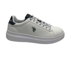 Scarpe U.S. Polo sneaker Cody001C in ecopelle white/ dark blue uomo U25UP03 41 von US POLO