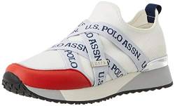 US Polo Association Damen Brianna Gymnastikschuhe, Mehrfarbig (WHI/Red 054), 37 EU von U.S. POLO ASSN.