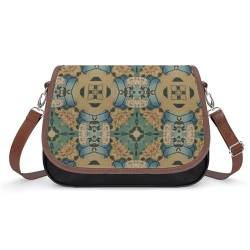 UTURET Vintage Botanical Lemon Crossbody Taschen für Frauen Trendy Fashion Umhängetasche PU-Leder Geldbörse für Damen mit verstellbarem Riemen, Multi-10, Einheitsgröße von UTURET