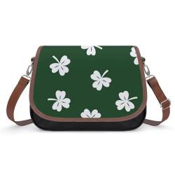 UTURET Weiße Blumen Geldbörsen für Frauen Tote Handtaschen PU Leder Taschen Mode Damen Schultertasche, Multi-3, Einheitsgröße von UTURET