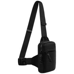 UWOBEFO Umhängetasche Herren Klein Travel Sling Bag Men Herren Brusttasche Klein Chest Bag Men Sling Bag Herren Klein Schultertasche Herren Klein für Männer und Frauen, die Outdoor-Sportarten Wandern von UWOBEFO