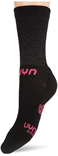 UYN Damen Cycling Aero Winter Socken, Black/Pink, 35/36 von UYN