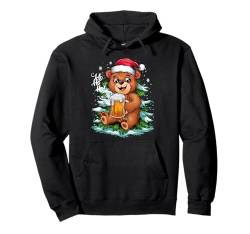 Weihnachten Tshirt Christmas Weihnachtsmann Bär Bier Pullover Hoodie von Ugly Christmas Geschenk Kleidung Xmas Weihnachten