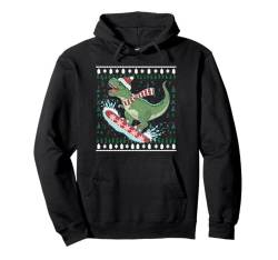 Weihnachten Tshirt Christmas Weihnachtsmann Dinosaurier Pullover Hoodie von Ugly Christmas Geschenk Kleidung Xmas Weihnachten