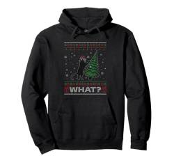 Cat What Happy Christmas Lustiges hässliches Weihnachtsfest Pullover Hoodie von Ugly Christmas Ornament Supply For December Gift