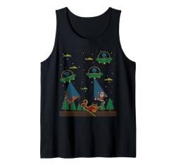 Der Weihnachtsmann wurde von Aliens entführt | Lustiges hässliches Weihnachtsfest Tank Top von Ugly Christmas Ornament Supply For December Gift