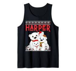 Harper Ugly Christmas Sweater für Familien, Herren, Damen, Jungen und Mädchen Tank Top von Ugly Xmas Matching Family PJ Christmas Party Shopp