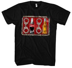 Acht Cola Acht Bier Männer Herren T-Shirt | Fussball 1312 ACAB Hooligan Ultra (4XL) von Uglyshirt89