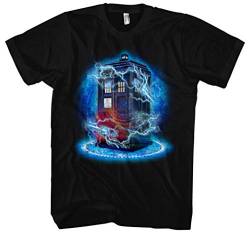 Police Box Männer Herren T-Shirt | Doctor Dalek Tardis Who Logo (XL) von Uglyshirt89