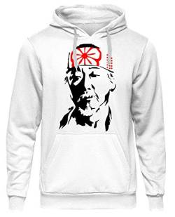 Uglyshirt89 Mr. Miyagi Männer Herren Kapuzenpullover | Karate Kid Cobra Kai Dojo Vintage Kampfsport | M1 (S) von Uglyshirt89