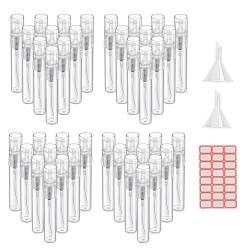 Uikdjgu 120 Stück Kleine Kosmetische Verpackungs-Zerstäuber-Parfümflaschen, Zerstäubungsspray-Flüssigkeitsbehälter für die von Uikdjgu