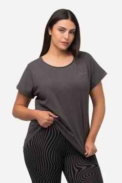 Große Größen Loungewear-Shirt, Damen, braun, Größe: 50/52, Baumwolle/Viskose, Ulla Popken von Ulla Popken