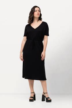 Große Größen Midikleid, Damen, schwarz, Größe: 54/56, Polyester/Baumwolle, Ulla Popken von Ulla Popken