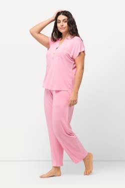 Große Größen Pyjama, Damen, rosa, Größe: 50/52, Viskose, Ulla Popken von Ulla Popken