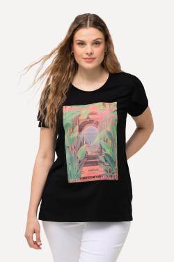 Große Größen T-Shirt, Damen, schwarz, Größe: 42/44, Baumwolle, Ulla Popken von Ulla Popken