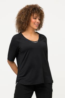 Große Größen T-Shirt, Damen, schwarz, Größe: 54/56, Polyester/Elasthan, Ulla Popken von Ulla Popken