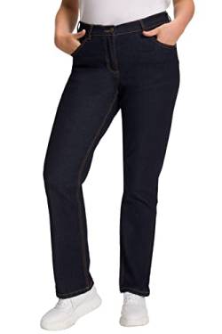 Ulla Popken Damen Straight-jeans Jeans, Dark Blue Denim, 56W / 32L EU von Ulla Popken