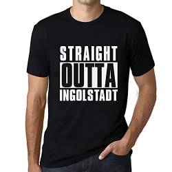 Herren Grafik T-Shirt Direkt aus Ingolstadt – Straight Outta Ingolstadt – Öko-Verantwortlich Vintage Jahrgang Kurzarm Lustige Druck Geburtstag Geschenk Mann Dunkelschwarz M von Ultrabasic