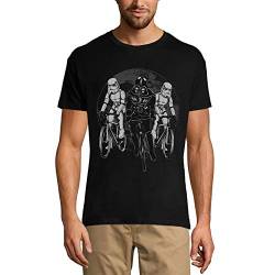 Herren Grafik T-Shirt Galaxie Biker Darth Vader – Galaxy Bikers Darth Vader – Öko-Verantwortlich Vintage Jahrgang Kurzarm Lustige Druck Geburtstag Geschenk Mann Dunkelschwarz 3XL von Ultrabasic