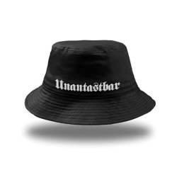 Unantastbar – Schriftzug - Fischerhut schwarz von Unantastbar