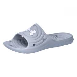 Under Armour Damen Ua W Locker Iv Sl Slide-Sandale, Mod Gray Mod Gray White, 56 EU von Under Armour