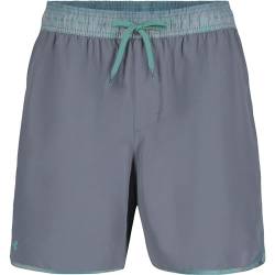 Under Armour Herren-Badehose, Standard-Kompressionsfutter, Volley, Shorts mit Kordelzug und elastischem Bund, Kies, M von Under Armour