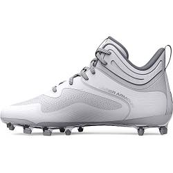 Under Armour Herren Command Mid Lacrosse Mt TPU Cleat Schuh, (100) wei /wei /wei , 44.5 EU von Under Armour