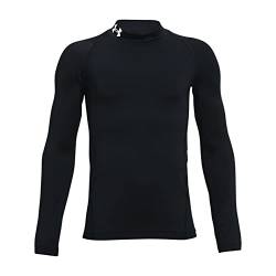 Under Armour Jungen UA CG Armour Mock LS, warmes Thermo-Langarm-Base-Layer-Sportshirt im Polokragen-Stil, dehnbares Funktionsshirt mit Anti-Geruchs-Technologie von Under Armour