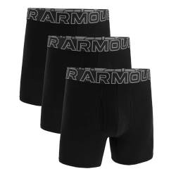 Under Armour Men's Performance Cotton 6" 3 Pack Solid Boxer Briefs von Under Armour
