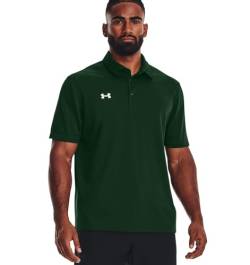 Under Armour Tech Team Herren-Poloshirt, kurzärmelig, Waldgrün/Weiß, 5X-Groß von Under Armour