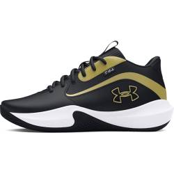 Under Armour Unisex UA Lockdown 7 Basketball Schuhe, Black/Black/Metallic Gold, 46 EU von Under Armour