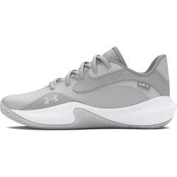 Under Armour Unisex UA Lockdown 7 Low Basketball Schuhe, Halo Gray/Distant Gray/Halo Gray von Under Armour